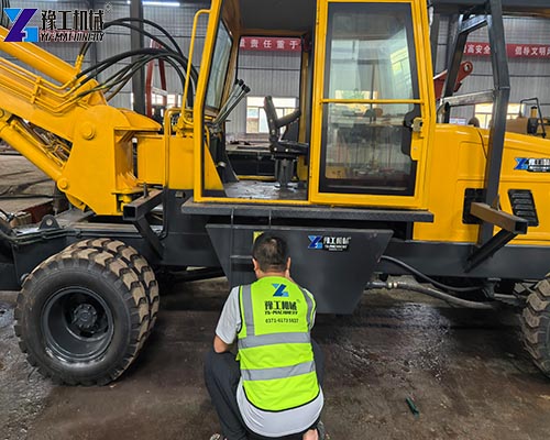 hydraulic rotary drilling rig factory test