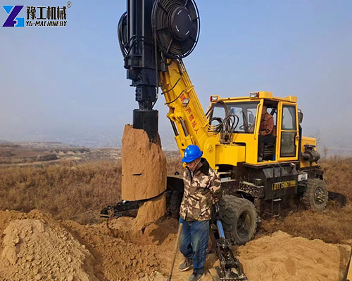 rotary drilling equipment job site