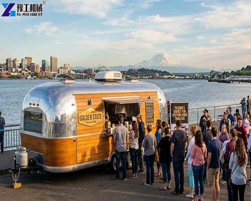 round food trailer food for sale