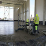 Small Laser Screed: How to Choose the Right Model for Concrete Floors small laser screed working site