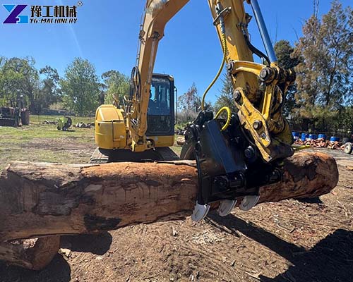 timber grab for digger handling timber