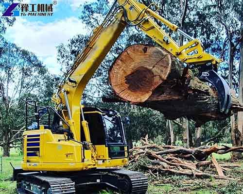 timber grabs for excavators forestry work