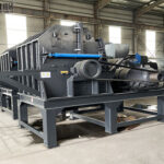 industrial scrap metal shredder factory shot