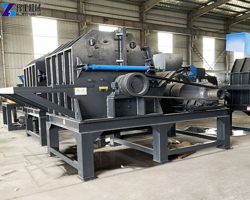 industrial scrap metal shredder factory shot